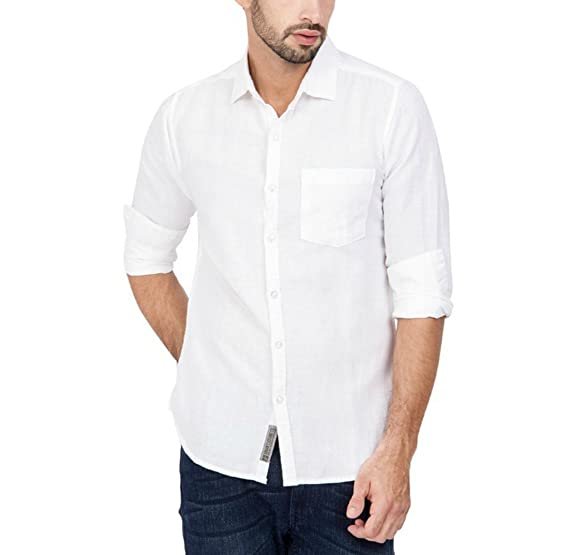 White Casual Shirt For Men - TV Teleshopping